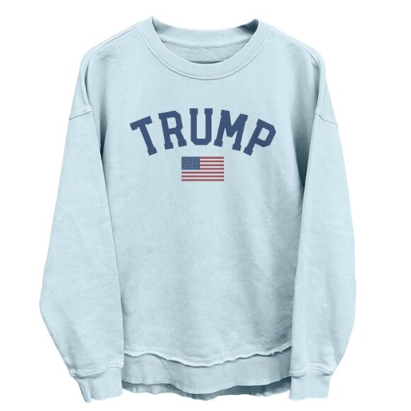Trump 2024 American Flag Nantucket breeze - Coastal Terry - Sweatshirt - Picture 1 of 3